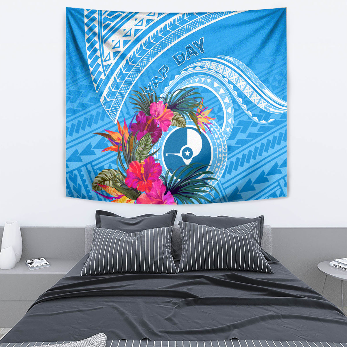 Yap Day Tapestry Nam nu Waqab Tropical Flower LT01 - Polynesian Pride