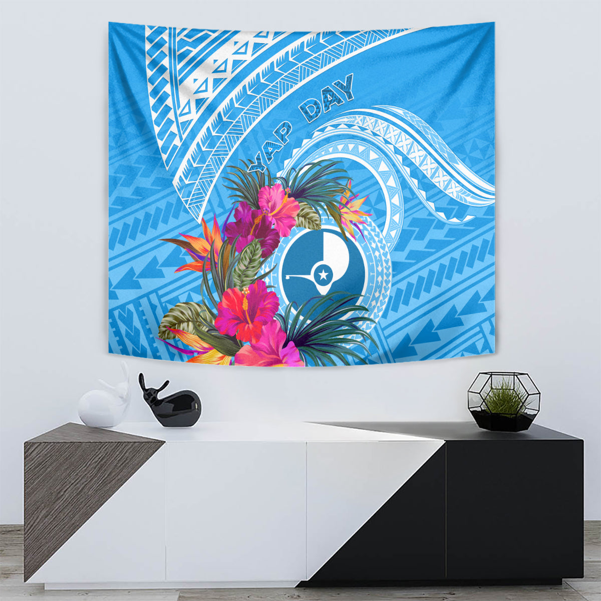 Yap Day Tapestry Nam nu Waqab Tropical Flower LT01 - Polynesian Pride