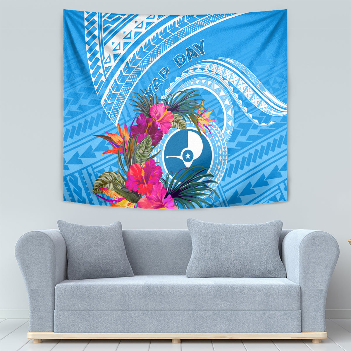 Yap Day Tapestry Nam nu Waqab Tropical Flower LT01 - Polynesian Pride