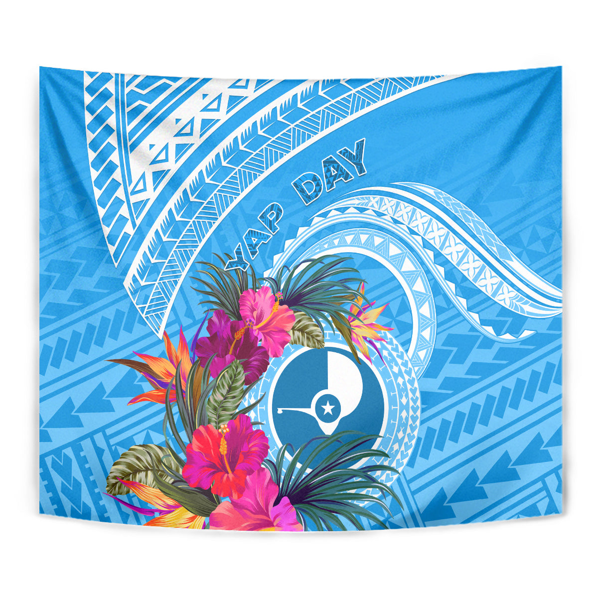 Yap Day Tapestry Nam nu Waqab Tropical Flower LT01 - Polynesian Pride