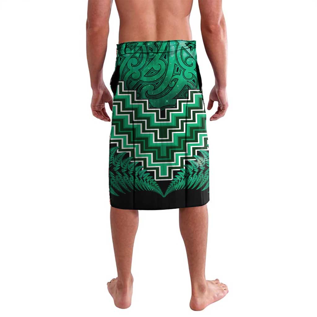 Personalised Aotearoa Matariki Lavalava Green Fern Maori Poutama LT01 - Polynesian Pride