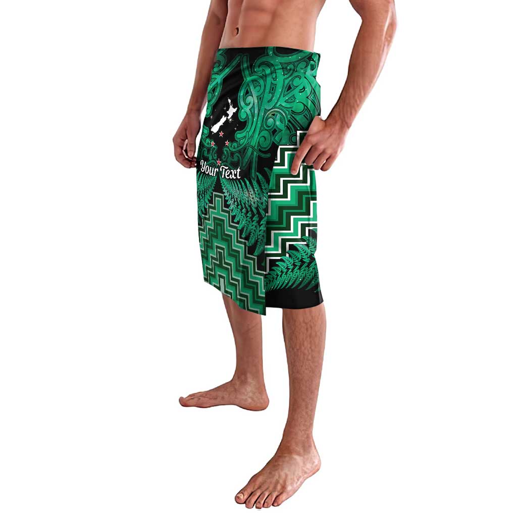 Personalised Aotearoa Matariki Lavalava Green Fern Maori Poutama LT01 - Polynesian Pride