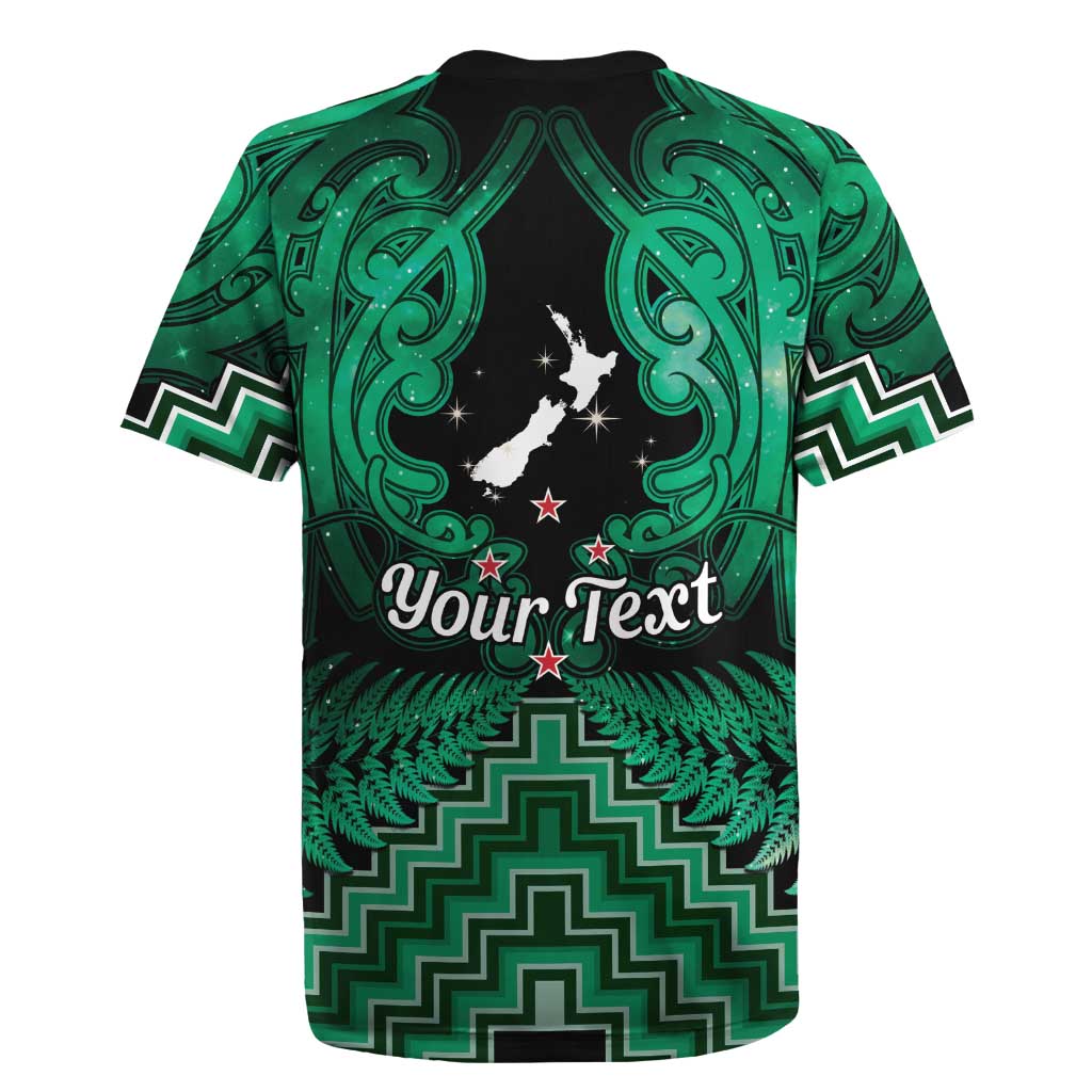 Personalised Aotearoa Matariki Rugby Jersey Green Fern Maori Poutama LT01 - Polynesian Pride