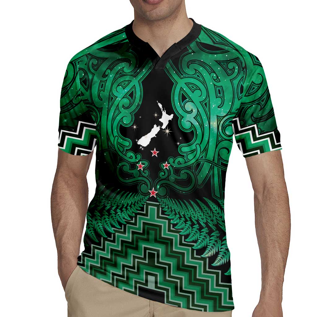 Personalised Aotearoa Matariki Rugby Jersey Green Fern Maori Poutama LT01 - Polynesian Pride