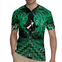 Personalised Aotearoa Matariki Rugby Jersey Green Fern Maori Poutama LT01 - Polynesian Pride