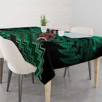 Personalised Aotearoa Matariki Tablecloth Green Fern Maori Poutama LT01 - Polynesian Pride