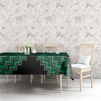Personalised Aotearoa Matariki Tablecloth Green Fern Maori Poutama LT01 - Polynesian Pride