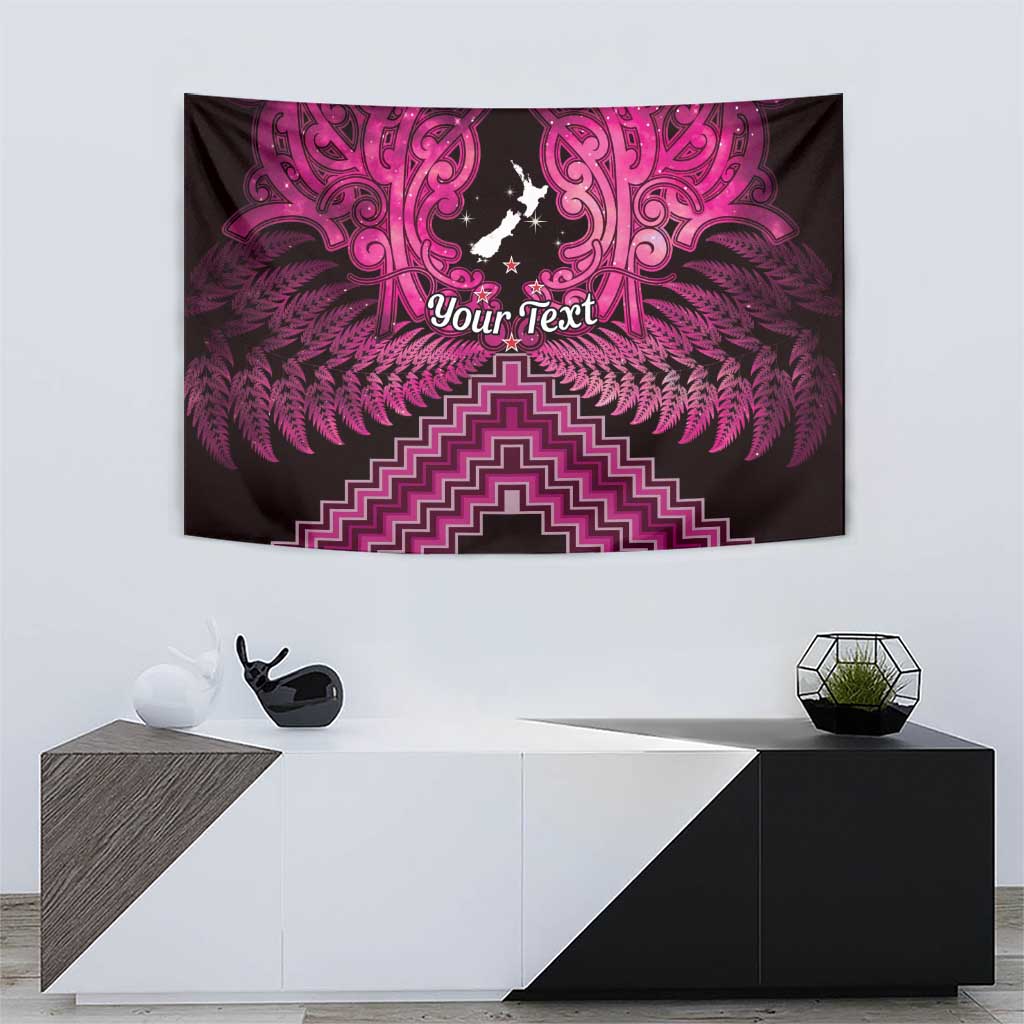 Personalised Aotearoa Matariki Tapestry Pink Fern Maori Poutama LT01 - Polynesian Pride