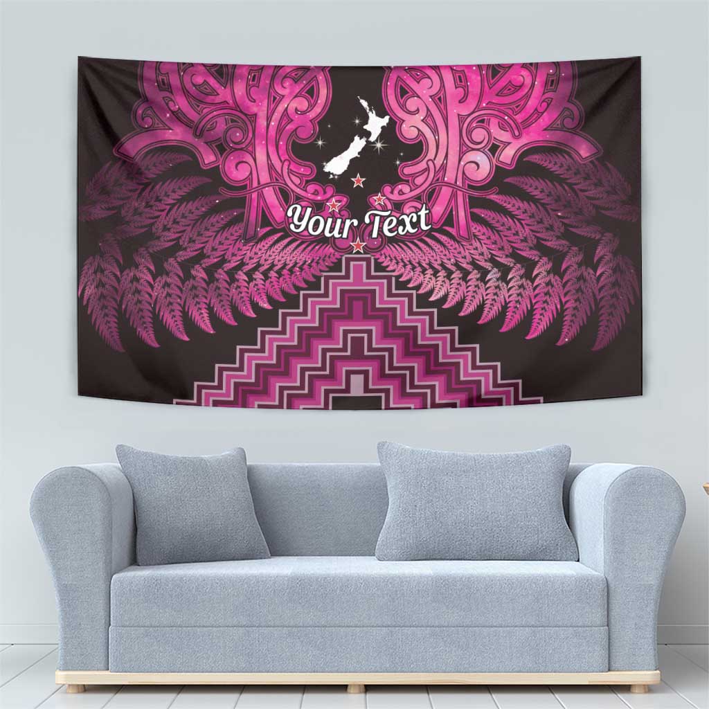 Personalised Aotearoa Matariki Tapestry Pink Fern Maori Poutama LT01 - Polynesian Pride