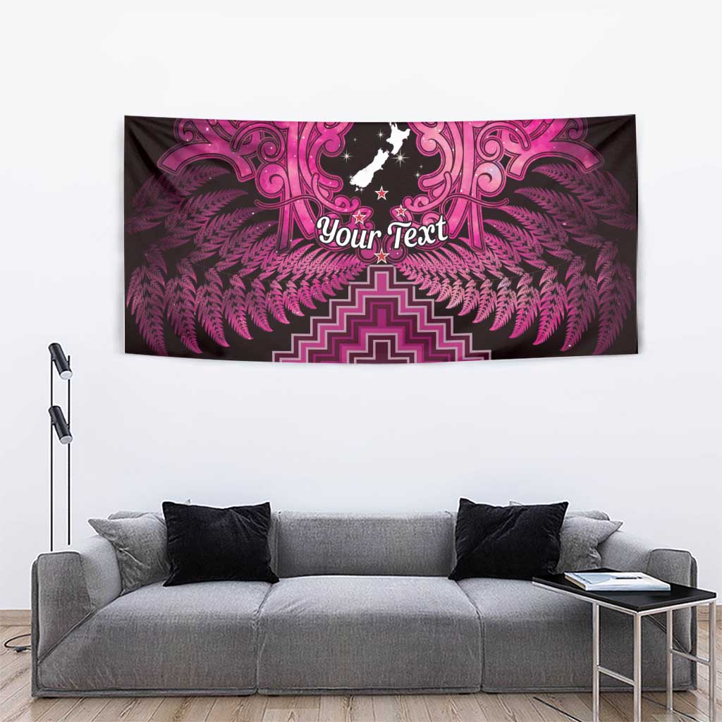 Personalised Aotearoa Matariki Tapestry Pink Fern Maori Poutama LT01 - Polynesian Pride