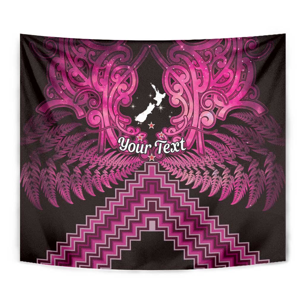 Personalised Aotearoa Matariki Tapestry Pink Fern Maori Poutama LT01 - Polynesian Pride