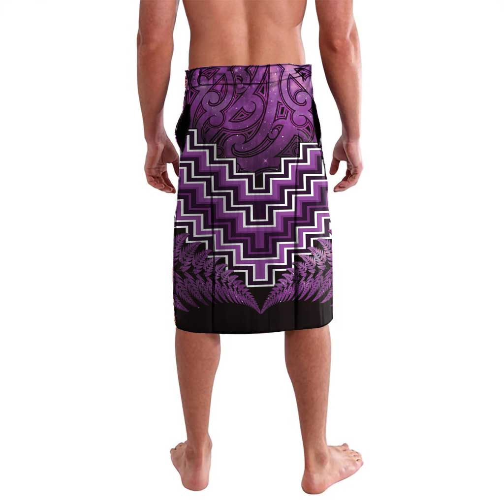 Personalised Aotearoa Matariki Lavalava Purple Fern Maori Poutama LT01 - Polynesian Pride