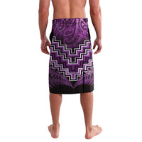 Personalised Aotearoa Matariki Lavalava Purple Fern Maori Poutama LT01 - Polynesian Pride