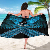 Personalised Aotearoa Matariki Sarong Turquoise Fern Maori Poutama LT01 - Polynesian Pride