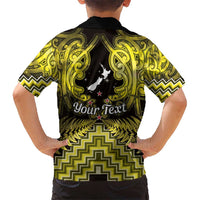 Personalised Aotearoa Matariki Hawaiian Shirt Yellow Fern Maori Poutama LT01 - Polynesian Pride