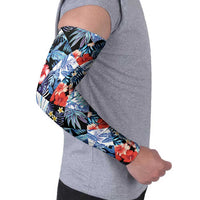 Hawaii Tropicana Blue Pattern Arm Sleeves LT01 - Polynesian Pride