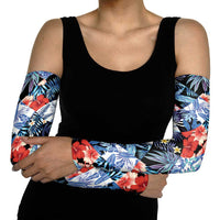 Hawaii Tropicana Blue Pattern Arm Sleeves LT01 - Polynesian Pride