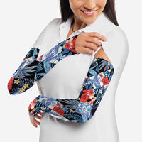 Hawaii Tropicana Blue Pattern Arm Sleeves LT01 - Polynesian Pride
