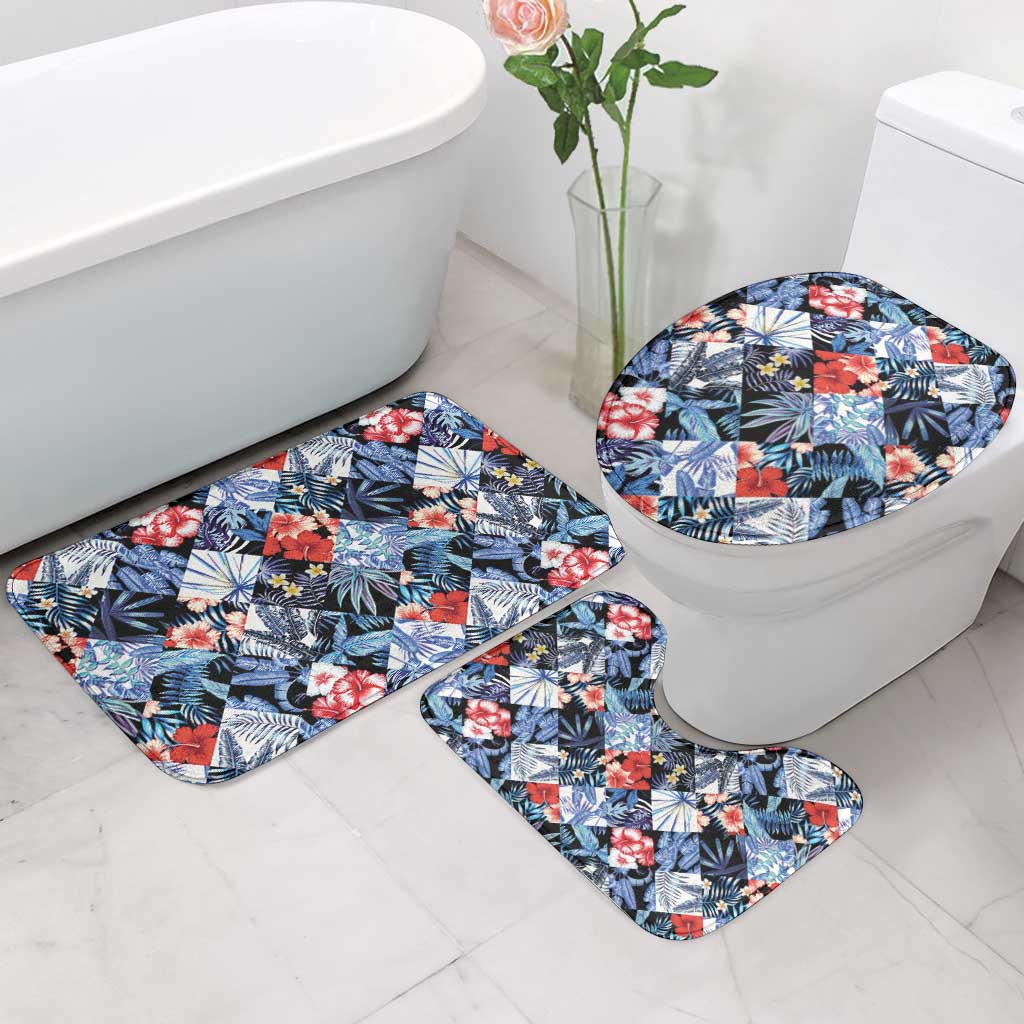 Hawaii Tropicana Blue Pattern Bathroom Set LT01 - Polynesian Pride