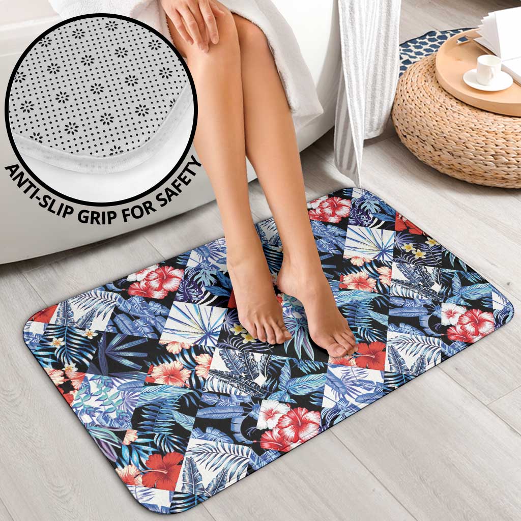 Hawaii Tropicana Blue Pattern Bathroom Set LT01 - Polynesian Pride