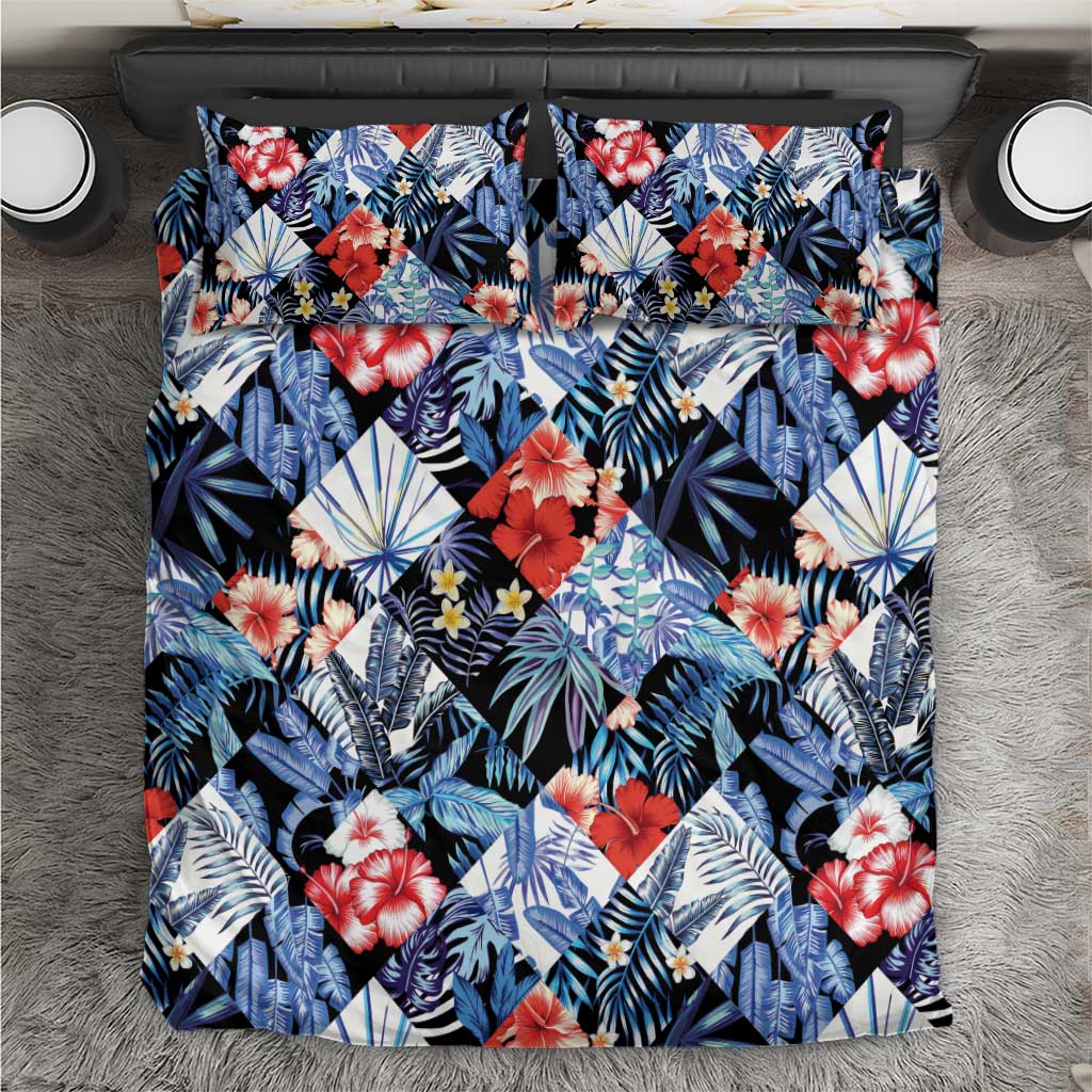 Hawaii Tropicana Blue Pattern Bedding Set LT01 Blue - Polynesian Pride