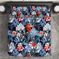 Hawaii Tropicana Blue Pattern Bedding Set LT01 Blue - Polynesian Pride