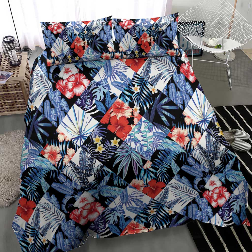 Hawaii Tropicana Blue Pattern Bedding Set LT01 - Polynesian Pride
