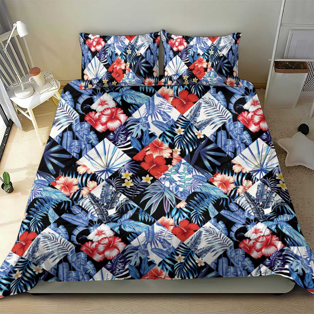 Hawaii Tropicana Blue Pattern Bedding Set LT01 - Polynesian Pride