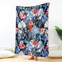 Hawaii Tropicana Blue Pattern Blanket LT01 - Polynesian Pride
