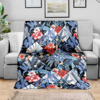 Hawaii Tropicana Blue Pattern Blanket LT01 - Polynesian Pride
