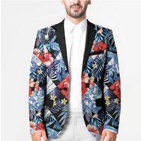 Hawaii Tropicana Blue Pattern Blazer LT01 - Polynesian Pride
