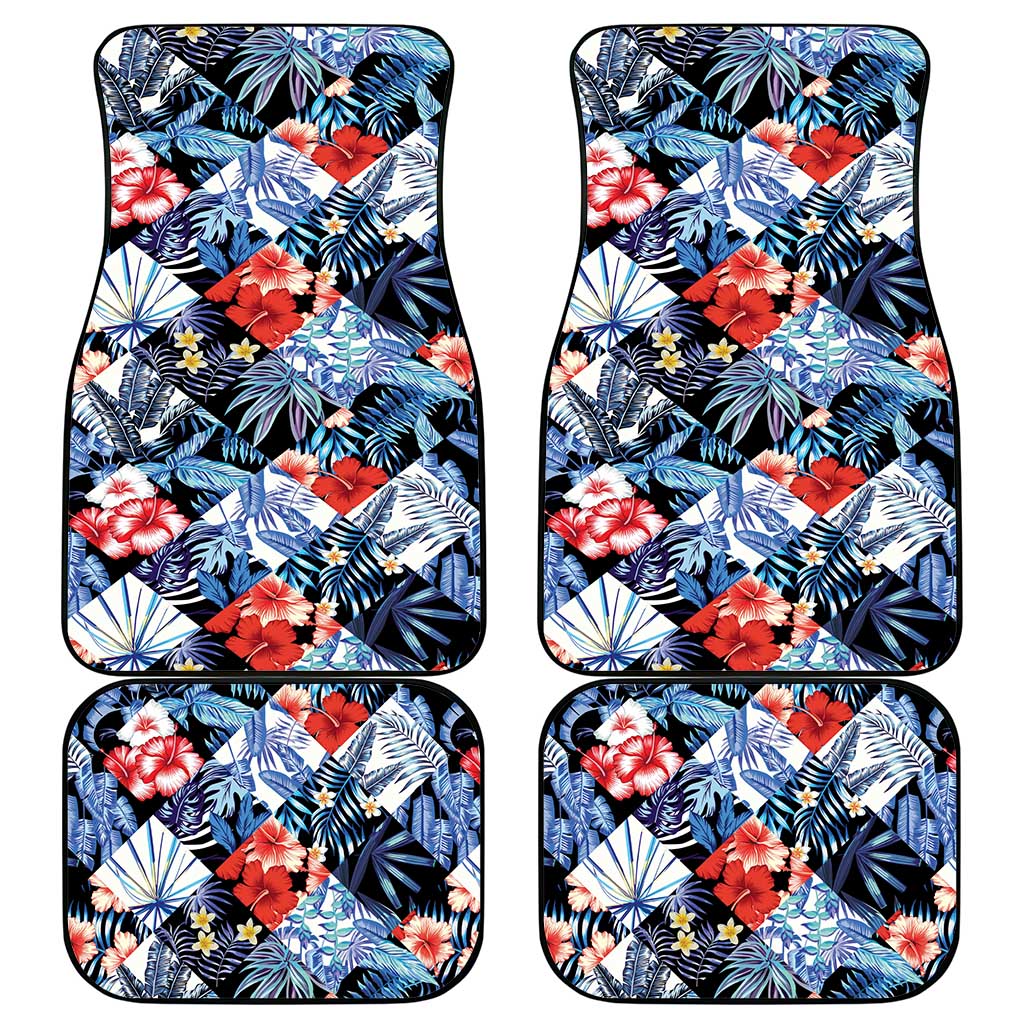 Hawaii Tropicana Blue Pattern Car Mats LT01 - Polynesian Pride