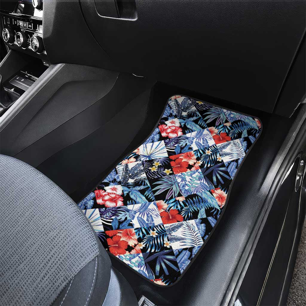 Hawaii Tropicana Blue Pattern Car Mats LT01 - Polynesian Pride