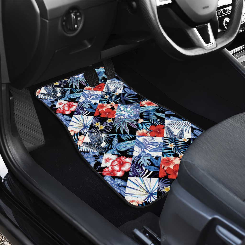 Hawaii Tropicana Blue Pattern Car Mats LT01 - Polynesian Pride