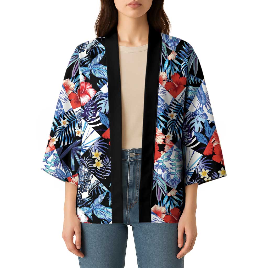 Hawaii Tropicana Blue Pattern Kimono LT01 - Polynesian Pride
