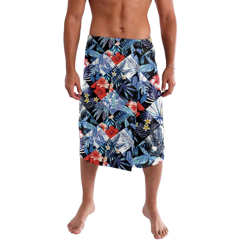 Hawaii Tropicana Blue Pattern Lavalava LT01 Blue - Polynesian Pride