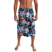 Hawaii Tropicana Blue Pattern Lavalava LT01 Blue - Polynesian Pride