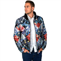 Hawaii Tropicana Blue Pattern Padded Jacket LT01 - Polynesian Pride
