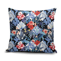 Hawaii Tropicana Blue Pattern Pillow Cover LT01 Blue - Polynesian Pride