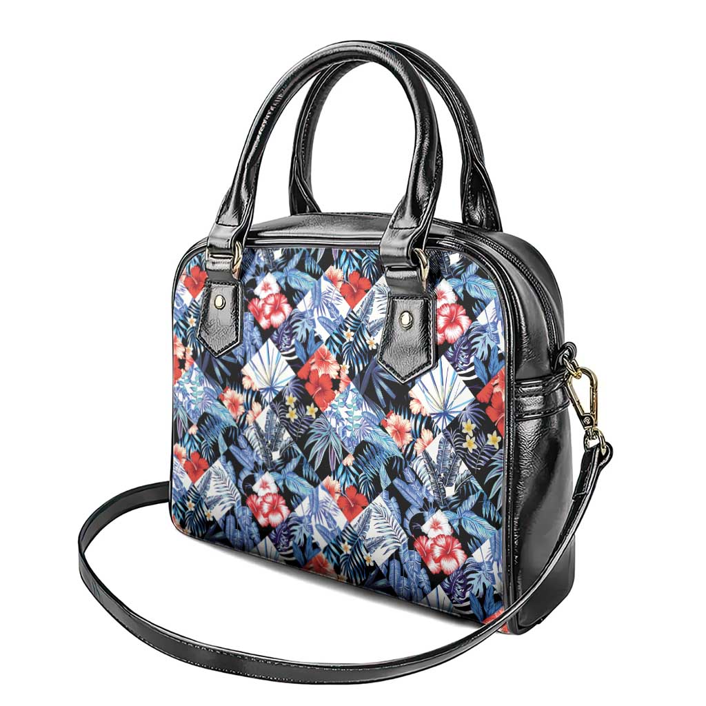 Hawaii Tropicana Blue Pattern Shoulder Handbag LT01 - Polynesian Pride