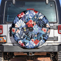 Hawaii Tropicana Blue Pattern Spare Tire Cover LT01 Blue - Polynesian Pride