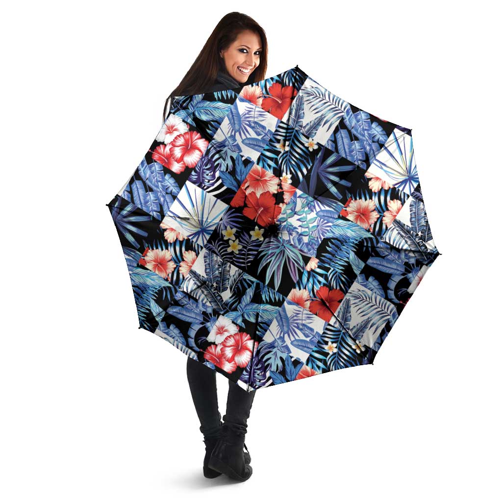Hawaii Tropicana Blue Pattern Umbrella LT01 - Polynesian Pride