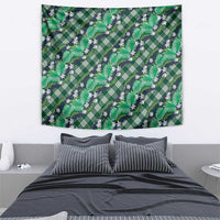 Polynesian Monstera Tiare Floral Tapestry Forest Green Tropical Plaid LT01 - Polynesian Pride
