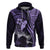 Polynesian Women Day 2024 Hoodie Hibiscus Girl Tribal LT01 Pullover Hoodie Purple - Polynesian Pride