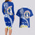 Northern Mariana Islands Commonwealth Day 2024 Couples Matching Long Sleeve Bodycon Dress and Hawaiian Shirt Dolphin With Plumeria Flower LT01 - Polynesian Pride