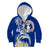 Northern Mariana Islands Commonwealth Day 2024 Kid Hoodie Dolphin With Plumeria Flower LT01 Zip Hoodie Blue - Polynesian Pride