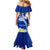 Northern Mariana Islands Commonwealth Day 2024 Mermaid Dress Dolphin With Plumeria Flower LT01 - Polynesian Pride