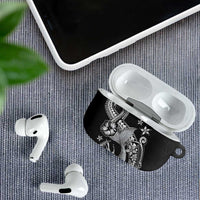 Hawaii Mermaid Monotone AirPods Case Polynesian Pattern Fish Hook LT01 - Polynesian Pride