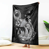 Hawaii Mermaid Monotone Blanket Polynesian Pattern Fish Hook LT01 - Polynesian Pride