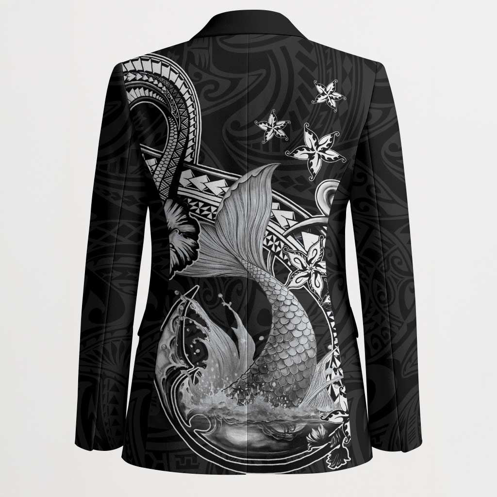 Hawaii Mermaid Monotone Blazer Polynesian Pattern Fish Hook LT01 - Polynesian Pride